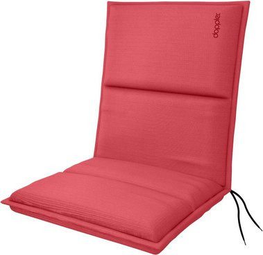 DOPPLER Sitzauflage City aus Polyester in Himbeerrot, B/L/H: 48 x 100 x 6 cm - Bild 1