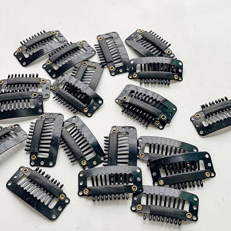 10 Stück Perückenklammern für Haarverlängerungen, 32 mm, 9 Zähne - Bild 2