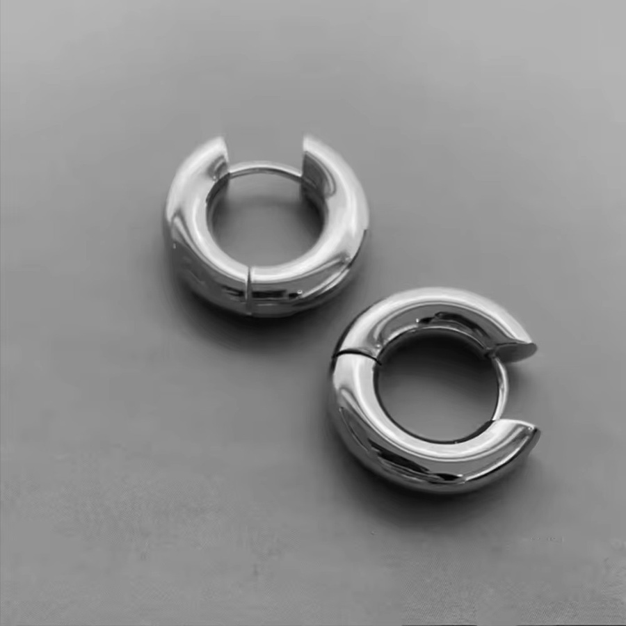 Erpels Creolen Edelstahl, Silber, 20 mm, Damen - Bild 2