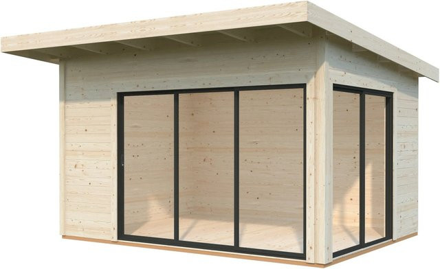 Palmako Gartenhaus Andrea Slide aus Fichtenholz in Braun, Pultdach, B/T/H: 390 x 300 x 264 cm - Bild 1