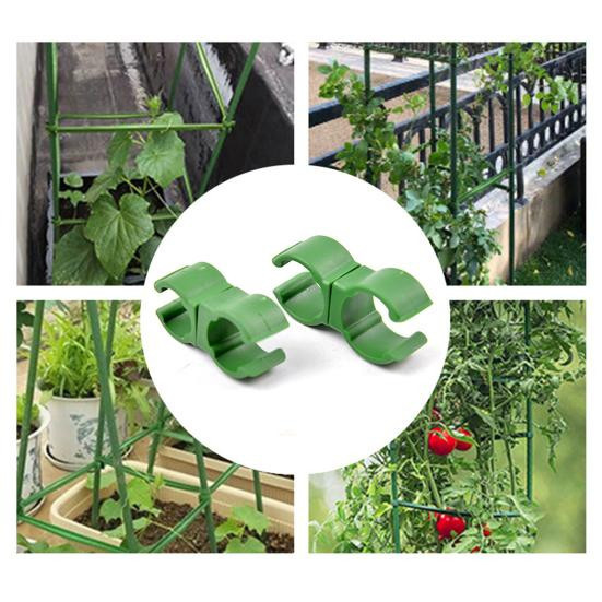 Amusedly Trellis Connector Set aus Kunststoff, 10er Pack Garten Stützen für Kletterpflanzen und Rankhilfen - Bild 7