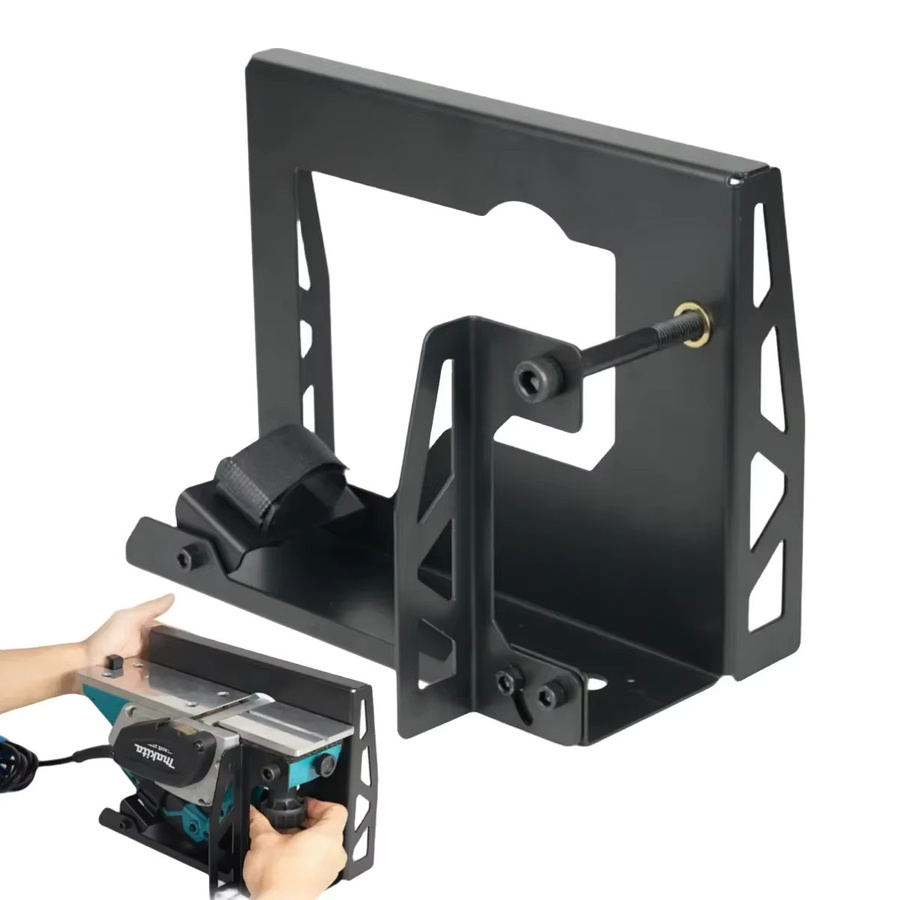 Rac Flip-Hobelständer aus Stahl in Schwarz, umgekehrte Halterung für elektrische Hobel zur Unterstützung bei der Holzbearbeitung, B/T/H: 25,8 x 20,0 x 16,2 cm - Bild 5
