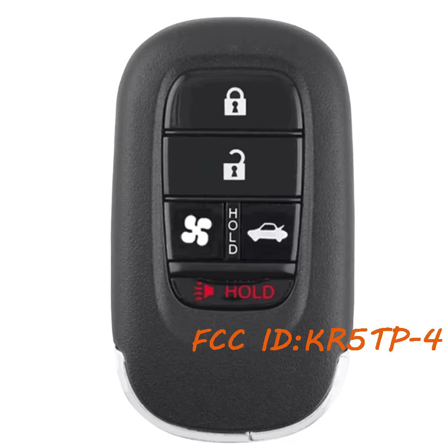 DIYKEY KR5TP-4 Smart-Remote-Schlüsselanhänger für Honda Accord, Civic und CRV, Farbe: Schwarz, 433,92 MHz - Bild 2