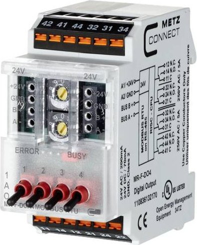 Metz Connect Netzteil 24 V/AC und 24 V/DC 200mA mit 4 Ausgängen in Weiß - Bild 1