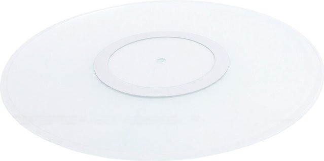 Toys Arts Acryl-Plattenspieler-Slipmat in Weiß für 12 Zoll Plattenspieler zur Verbesserung der Bassqualität und Reduzierung statischer Aufladung - Bild 1
