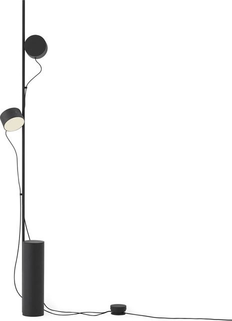 Muuto Post Stehleuchte in Schwarz mit dimmbarer LED aus Metall - Bild 1