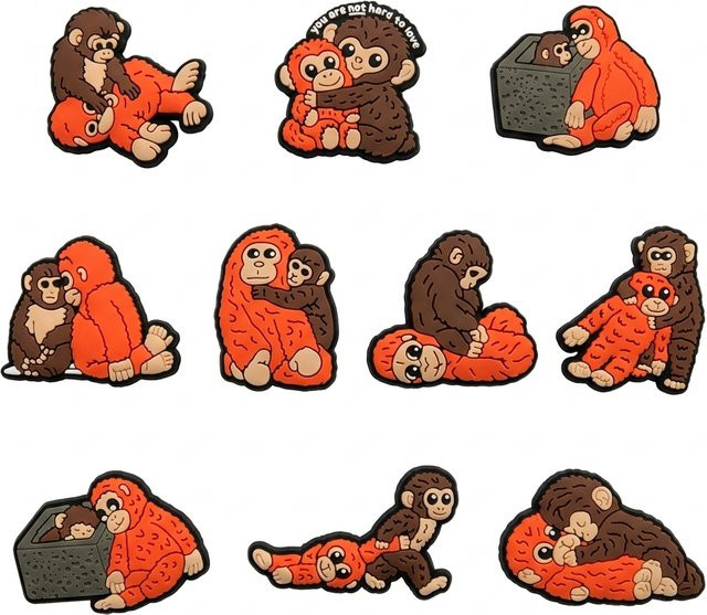 Happye&Tiiti Schuh-Charms, Affen, PVC, Kinder - Bild 1
