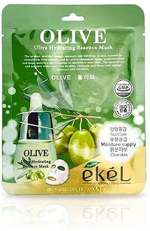 Ekel Maskenpackung Olive, Aloe Vera, 10 Stück, Unisex - Bild 1