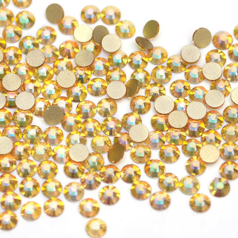 YANRUO Glitzer-Strasssteine, Gold, Metallic, zum Aufkleben auf Nägel - Bild 2