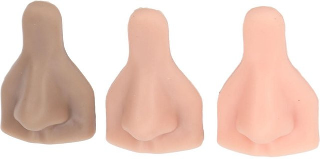 3 Stück Silikon Nasenmodell weich flexibel 3D zum Üben von Nahttechniken - Bild 1