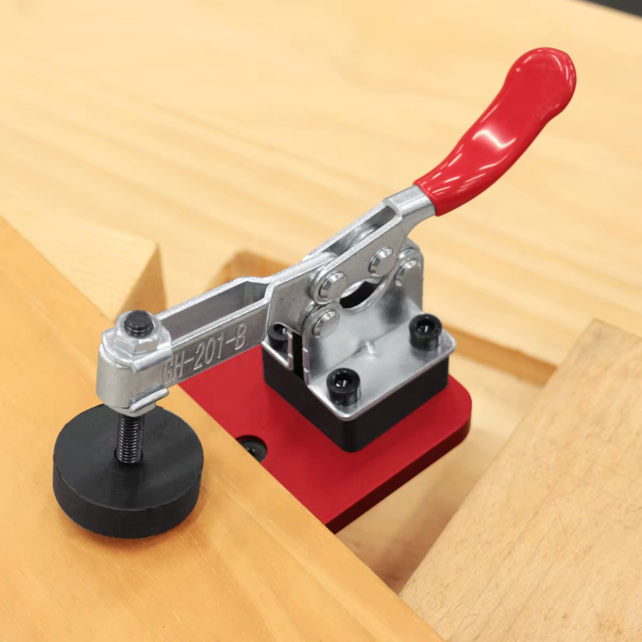 GDART Scharnierlehre aus Aluminium für 35 mm verdeckte Scharniere, Lochöffner-Schablone für präzises Bohren in Holz und Schränken, Rot - Bild 5