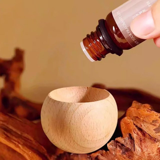 HNKMP Duftdiffusor aus Holz, braun - Bild 1