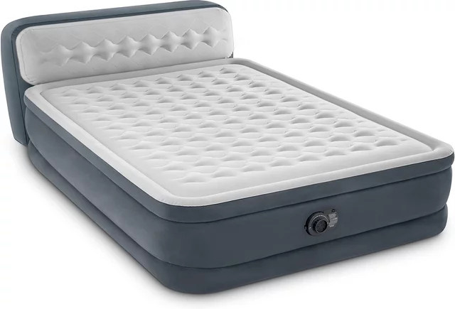 Intex Luftbett Dura-Beam Deluxe Ultra Plush, grau, B/T/H: 152 x 236 x 86 cm - Bild 1