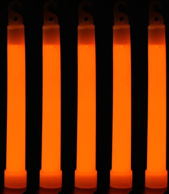 Fluoreszierende LED-Leuchtstäbe mit Haken für Camping und Outdoor, 15 cm Länge - Bild 1
