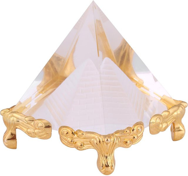 Happy Moose Pyramide aus Kristall für Feng Shui und Energieheilung, transparent - Bild 1