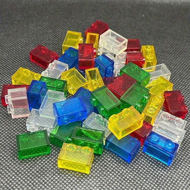 Yiran toy Baustein Zubehör 40-teiliges Set Transparent Klar 1x2 - Bild 1