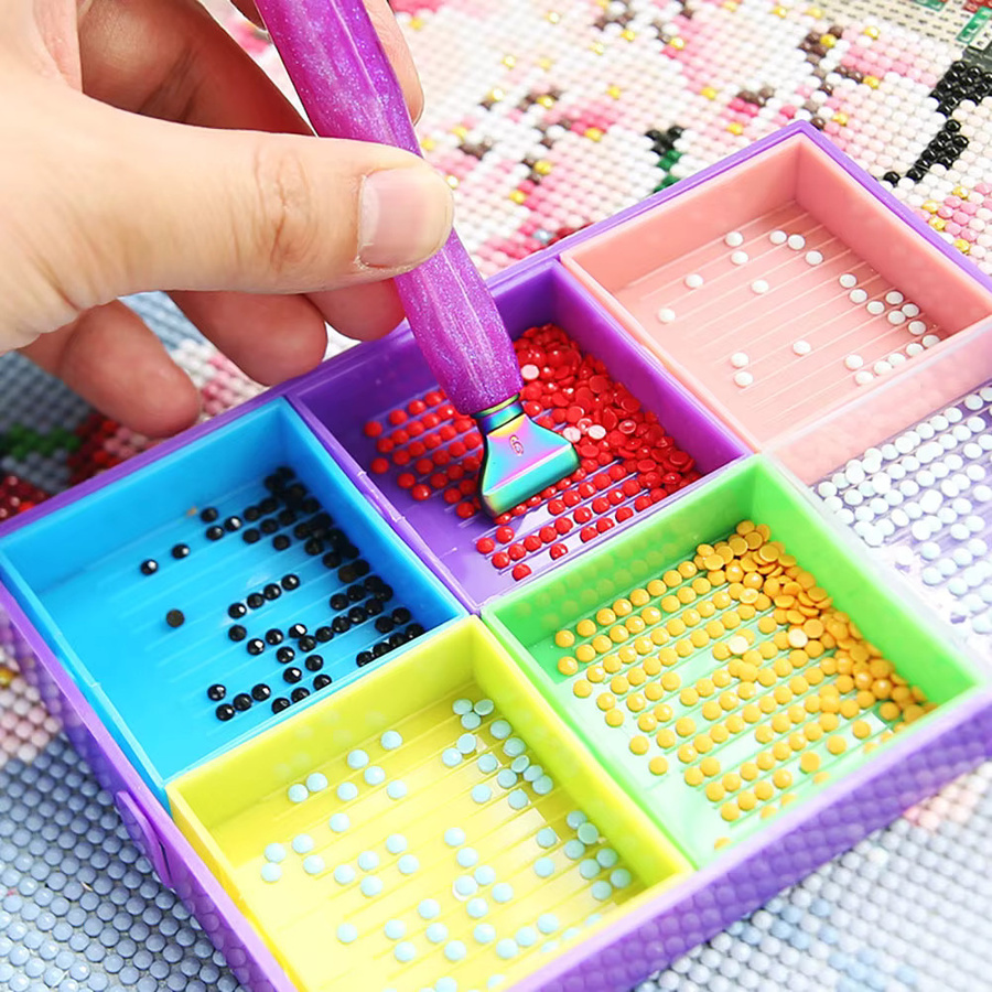 1 Set Ersatzstifte für Diamantmalerei aus Harz und Legierung in Grün und Multicolour für Kristall-Punktbohrer und Nail-Art-Werkzeuge - Bild 3