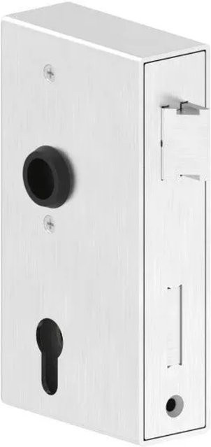 FeNau Schlosskasten aus V2A Edelstahl in Silber, B/T/H: 40 x 94,5 x 173 mm - Bild 1