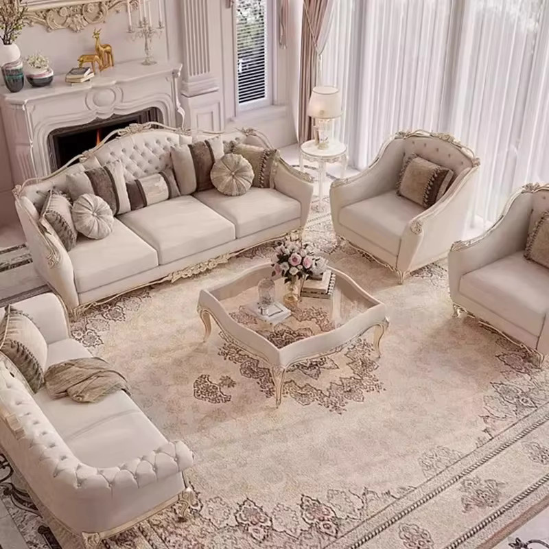 DUTRIEUX Designer Sofa Stuhl Modernes Holzgestell mit Weißem Kissen für das Wohnzimmer - Bild 2