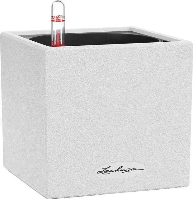 Lechuza Pflanzgefäß Canto Stone Quarzweiß B/T/H: 14 x 14 x 14 cm - Bild 1