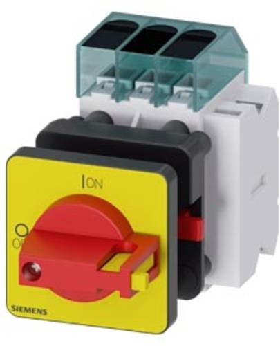 Siemens Lasttrennschalter 3polig 32A 16mm² 1 Schließer 1 Öffner Rot Gelb 690 V/AC 3LD32501TK13 - Bild 1