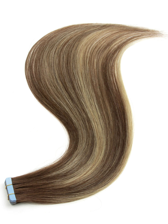 luxy beauty Tape In Haarverlängerungen Echthaar, 20 Stück, Schwarz - Bild 6