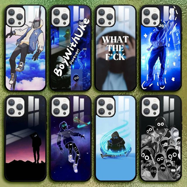 Handyhülle mit B-BoyWithUke Singer Motiv für Apple iPhone 11 12 13 14 15 16 Pro Max Plus in Multicolour mit Glasstruktur - Bild 1