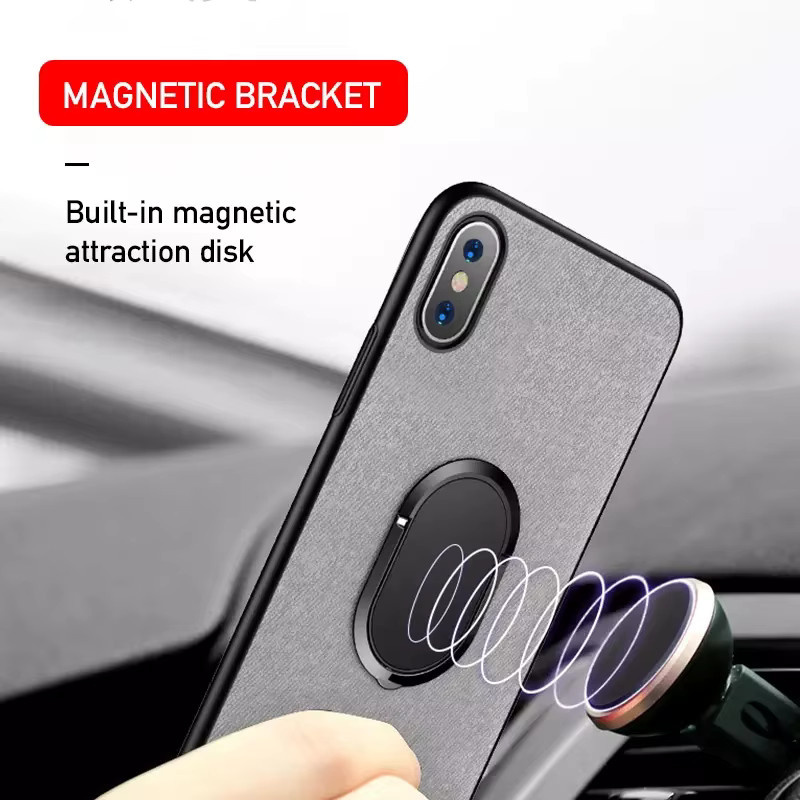 Magnetischer ultra dünner Fingerring-Halter für dein iPhone als flexibler Smartphone-Halter für das Armaturenbrett in Schwarz - Bild 2