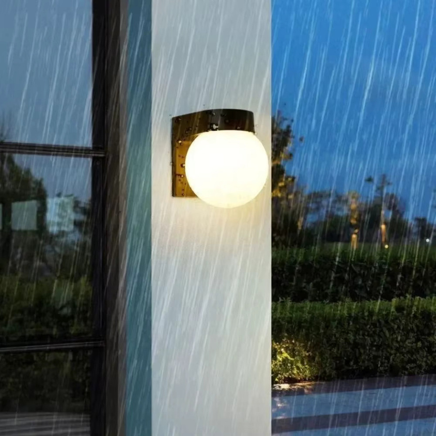 JOYINLED Acryl LED Wandlampe mit E27 Basis für Innen und Außen in Weiß oder Schwarz - Bild 2