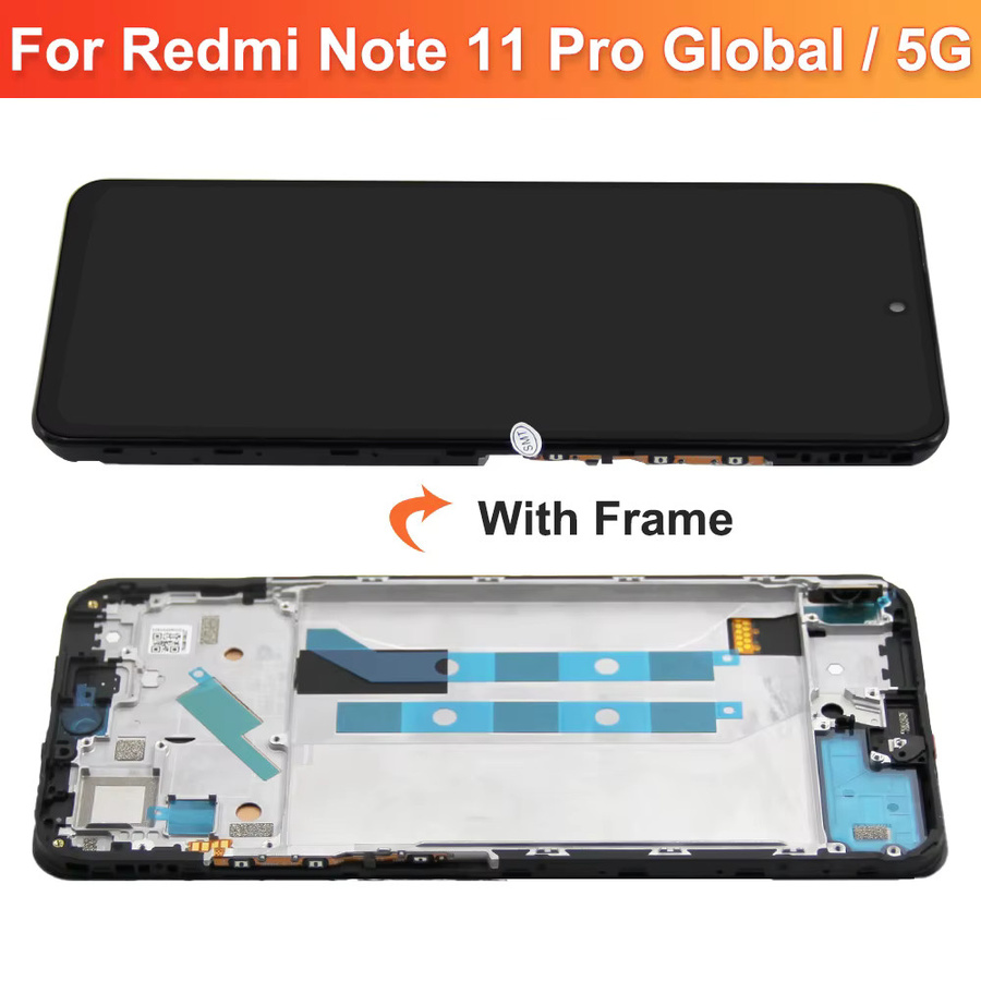 Xiaomi Redmi Note 11 Pro 5G AMOLED Display mit Touchscreen Digitalisierer in Schwarz, 6.67 Zoll - Bild 4