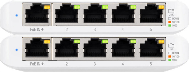Ubiquiti UniFi USW-FLEX-MINI Duo-Pack Ethernet/LAN Switch in Weiß - Bild 1