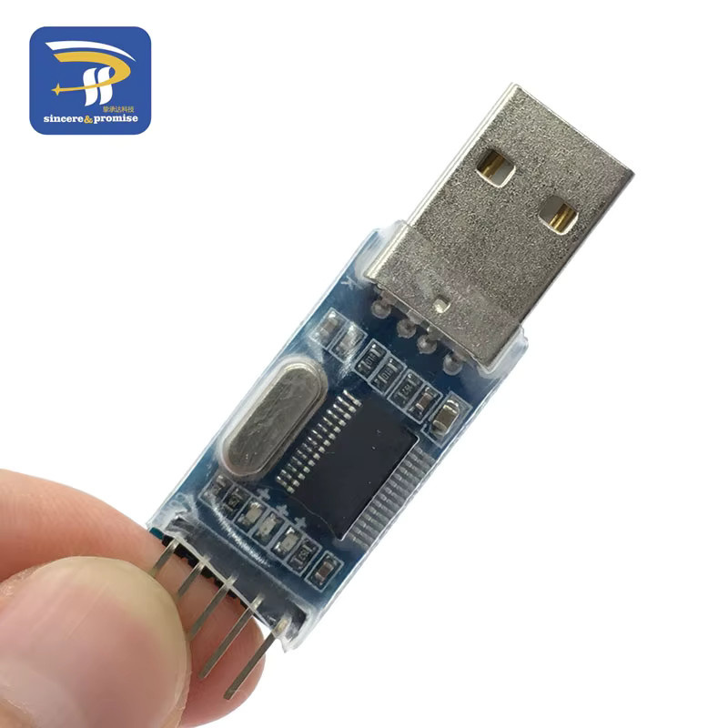PL2303 USB zu RS232 TTL Konverter Adapter Modul in Blau für STC Mikrocontroller und Programmierarbeiten - Bild 2