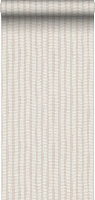 Sanders & Sanders Tapete Streifen Crème Beige Breite: 53 cm, Länge: 10 m - Bild 1
