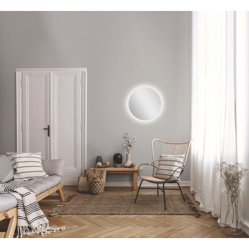 TALOS LED-Schminkspiegel Rund in Weiß-matt Silver Durchmesser: 50 cm - Bild 3