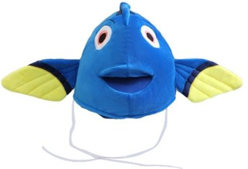 Fisch Kopfbedeckung Cartoon Meerestier Themenhut, Blau, Plüsch / Textil - Bild 1