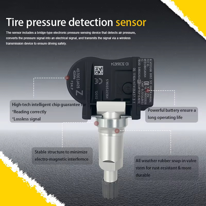 ANWAYTECH Reifendrucküberwachungssensor TPMS 407003JA0B in Schwarz kompatibel mit Nissan Pathfinder und Infiniti Q50 L Q60 QX60 - Bild 3