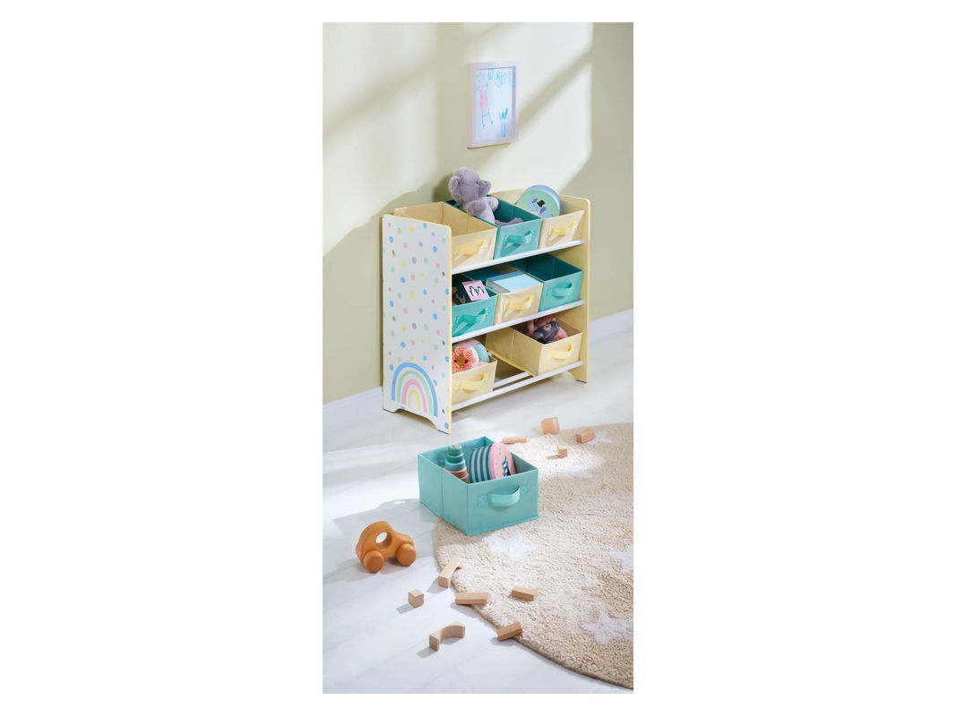 LIVARNO HOME Kinder Aufbewahrungsregal Regenbogen Multicolor/Weiß B/T/H: 65,0 x 30,0 x 62,0 cm - Bild 2