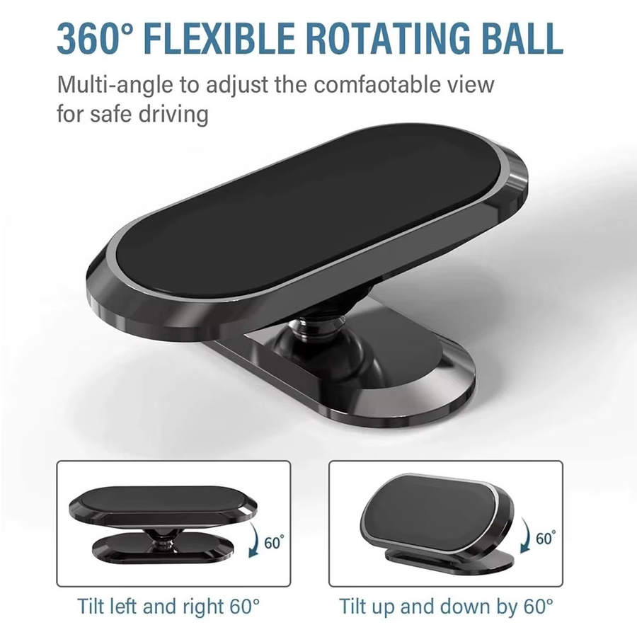 Universeller magnetischer Autotelefonhalter für das Armaturenbrett in Schwarz zur Nutzung mit Xiaomi, iPhone und Samsung sowie für GPS-Navigation - Bild 4