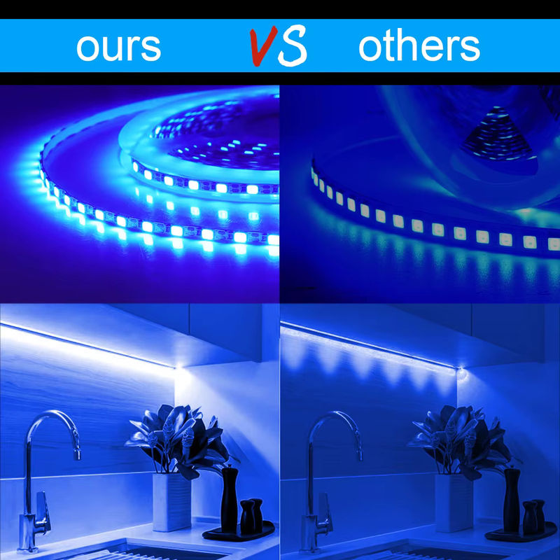 XUNATA LED-Streifen Weiß, 5 V, 3 mm Breite, 120 LEDs/m, SMD 2835, flexibel und zuschneidbar für TV-Hintergrundbeleuchtung - Bild 2