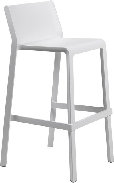 Nardi Trill Barhocker aus Kunststoff in Weiß für Garten, Balkon und Terrasse - Bild 1