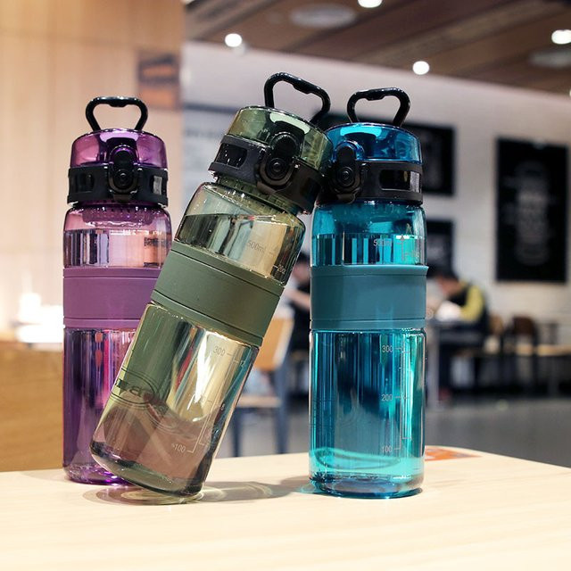 YOCITY Sport Wasserflasche aus Kunststoff mit Tee-Filter, transparent, 500 ml - Bild 1