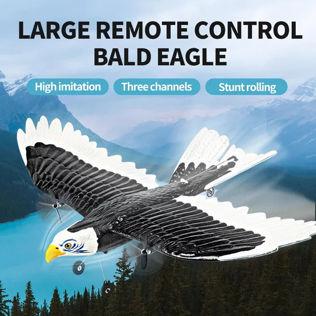 JIKEFUN FX9651 Eagle, ferngesteuertes Flugzeug, EPP-Schaumstoff, 360° drehbar - Bild 1