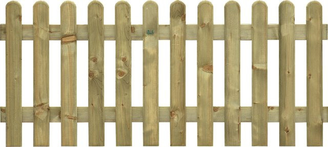 Staketenzaun aus Holz B: 190 cm, H: 80 cm - Bild 1