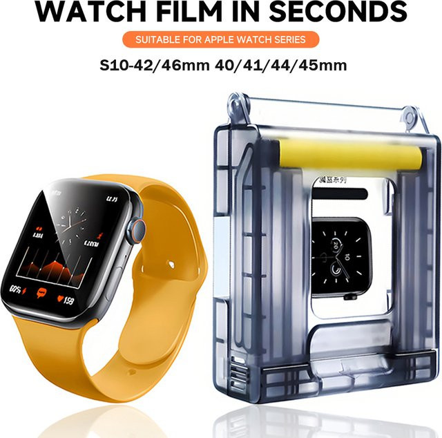 CAOWTAN Hydrogelfolie Displayschutz für Apple Watch 10, 9, 8, 7, SE, Farbe: Transparent - Bild 1