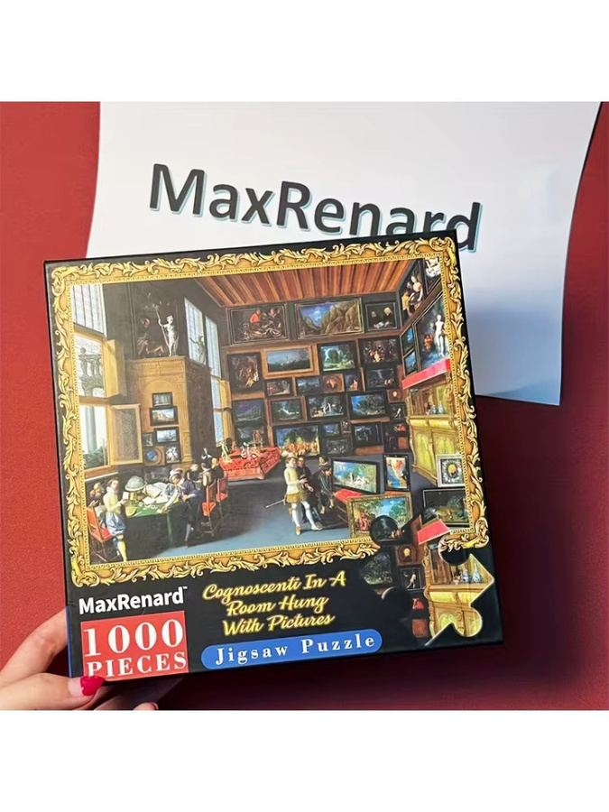 MaxRenard Wandkunst Gemälde Reproduktion Raum gefüllt mit Gemälden Design, Mehrfarbig, Rechteckig, Breite: 66,99 cm, Höhe: 48,1 cm - Bild 4