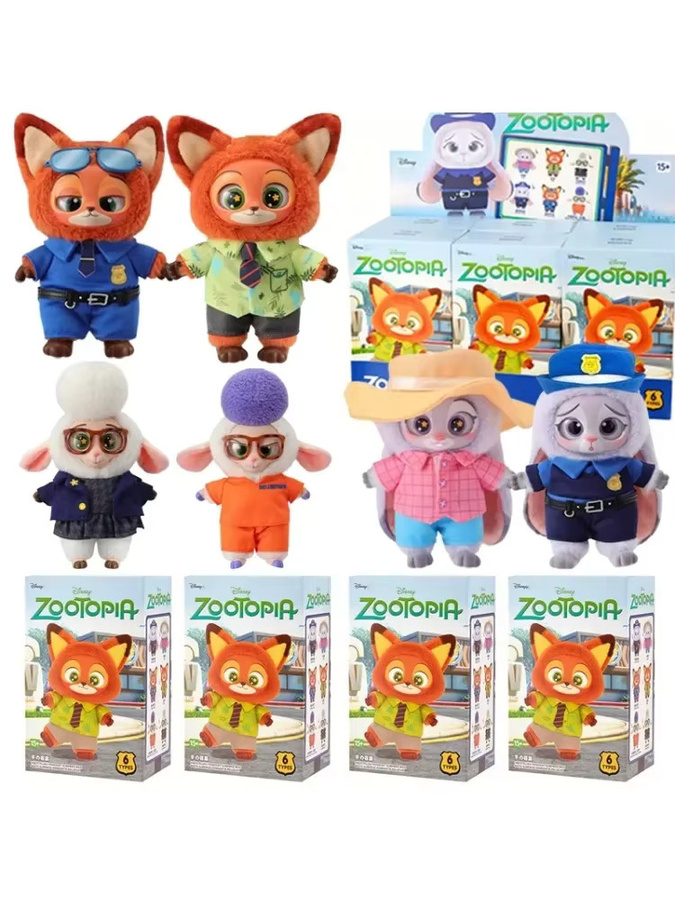 Disney Zootopia Judy Nick, Vinyl-Plüsch Anhänger, Einzelfigur - Bild 6