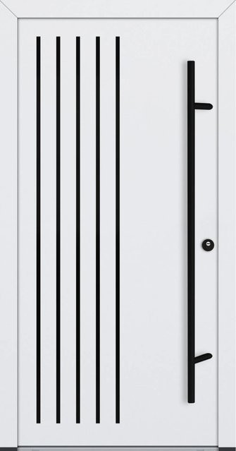 FM Türen Innenbeschläge Set Modell 64 AS68 Weiß Rechts Modern aus Stahl B: 100 cm, H: 200 cm - Bild 1