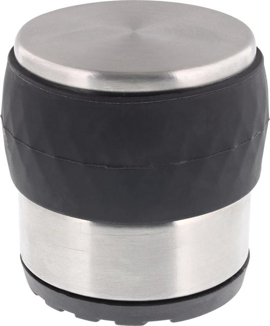 Wagner Bodentürstopper in Edelstahl Optik, Farbe Silber, Durchmesser: 71 mm, Höhe: 70 mm - Bild 1