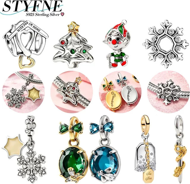 STYFNE Charms 925 Silber, Zirkonia, Perle, Damen - Bild 1