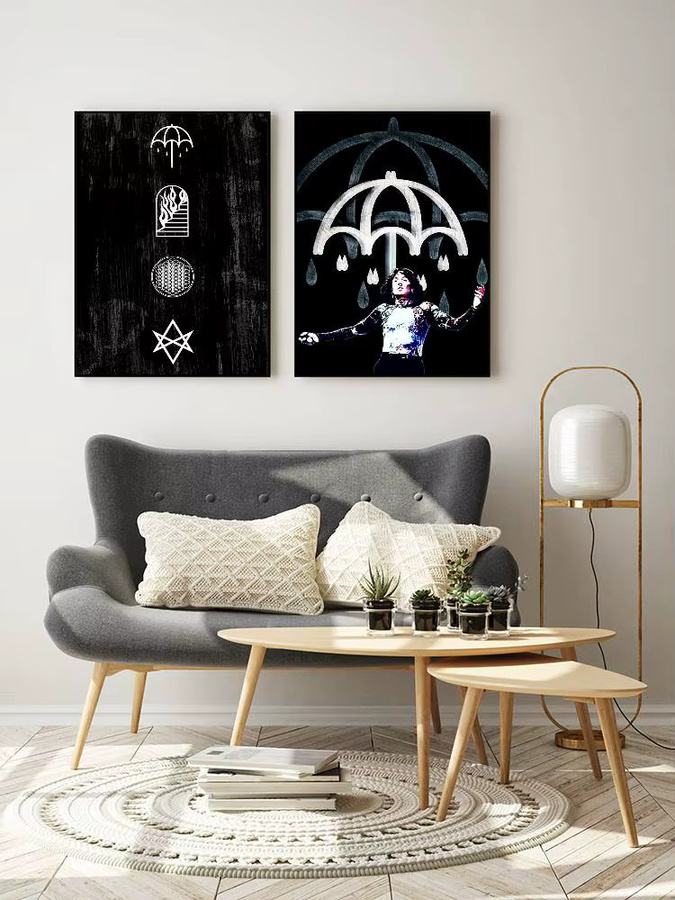 Wasserfester Wandaufkleber Bring Me The Horizon Rock Band Poster in Multicolour für deine Wohnzimmer und Schlafzimmer Dekoration - Bild 7